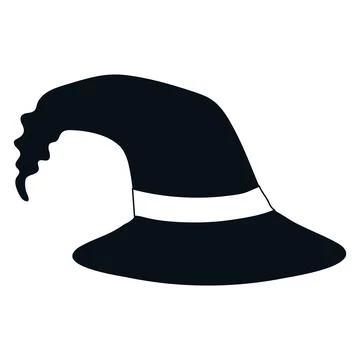 Pointy witch hat isolated Stock Illustration