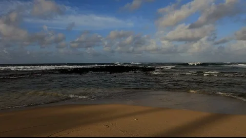 Poipu Beach Dawn Stock Footage 104273476