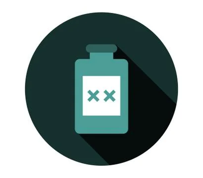 Poison icon on white background Stock Illustration