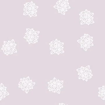 Poison ivy line seamless pattern Stock Illustration