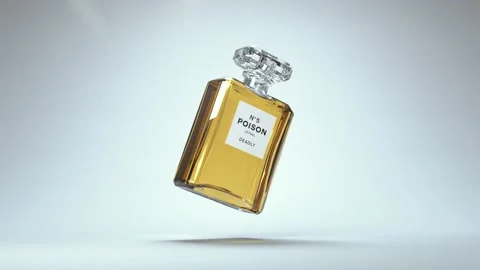 Poison Perfume Bottle Stock Footage 154015416