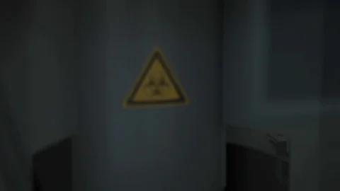 The poison sign in laboratory  Stock Footage 82599970