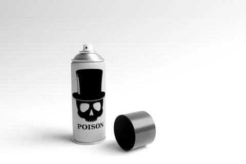 Poison spray Stock Illustration