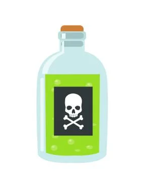Poison vector illustration on white Stock Illustration