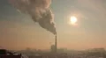 The poisoned dust smoke in the city HD Footage