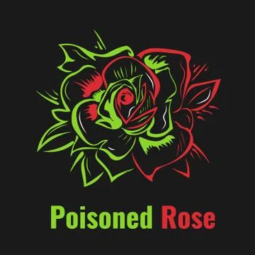Poisoned rose Stock Illustration
