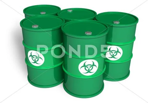 Poisonous barrels Stock Illustration