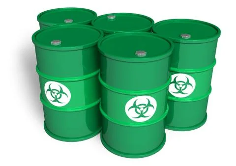 Poisonous barrels Stock Illustration