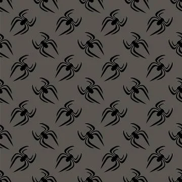 Poisonous Spider Seamless Pattern Illustrazione stock