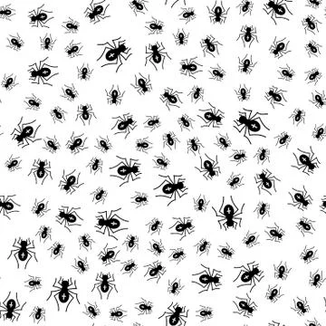 Poisonous Spider Seamless Pattern Illustrazione stock