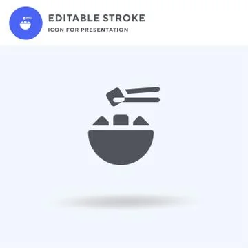 Poke icon vector, filled flat sign, solid pictogram isolated on white, logo Stockillustratie