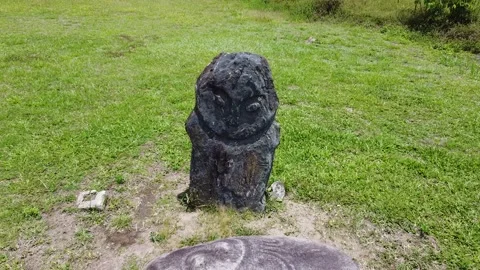 Pokekea Megalith Statues Vídeos de archivo 238748769