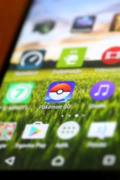 Pokemon Go App Stock Photos