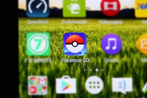 Pokemon Go App Stock Photos