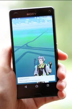 Pokemon Go App Stock Photos