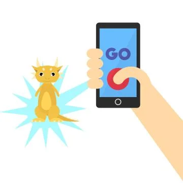 Pokemon go topic Stock Illustration