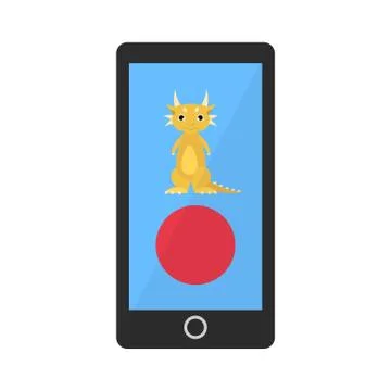 Pokemon go topic Stock Illustration