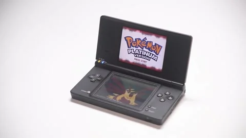 Pokemon Platinum (DSI) Title Screen W/ AUDIO Stock Footage 201378620
