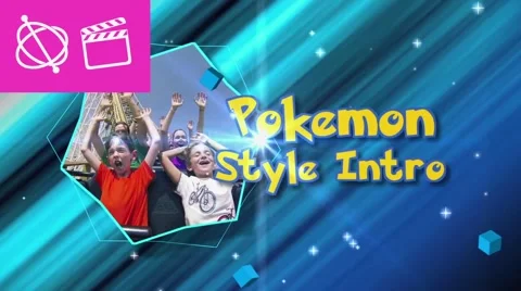 Pokemon Style Intro - Apple Motion and Final Cut Pro X Template After Effects stock