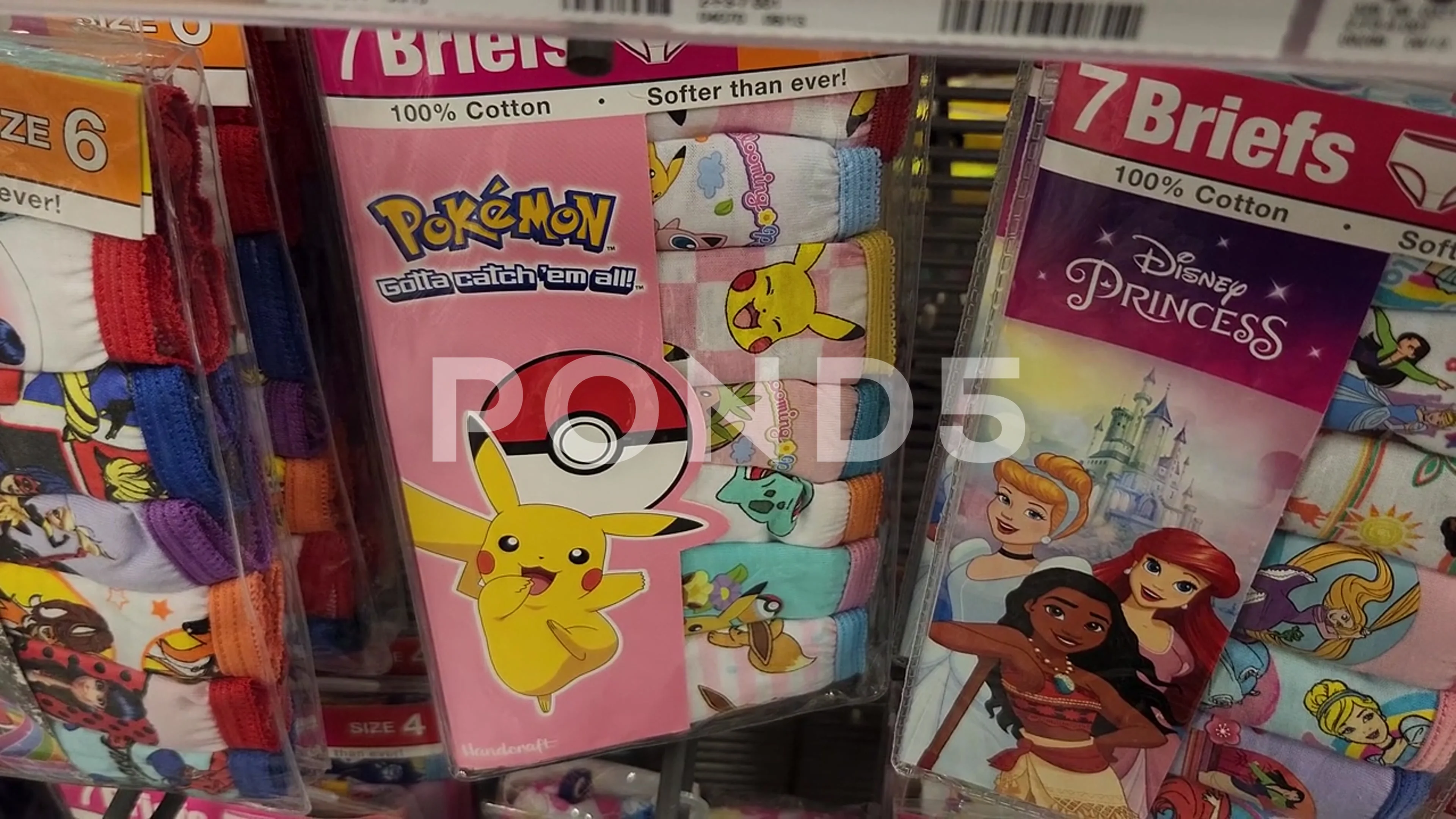 Pokemon Underwear Retailer, Stock Video