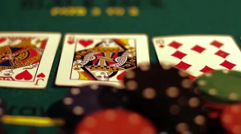 Poker 32 dolly backward Stock-Footage 1072653
