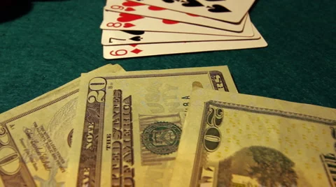 Poker 40 dolly left Stock Footage 1072449