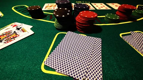 Poker 78 showdown Stock Footage 1072719