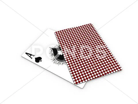 Poker ace card Stock Illustration