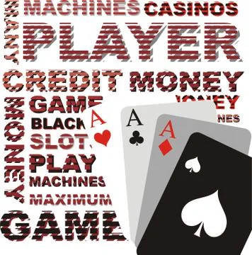 Poker background, vector graphics Stock Illustration