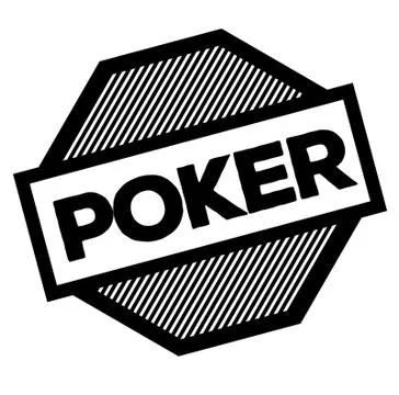 Poker black stamp Stock Illustration