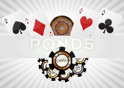 Poker blank background Stock Illustration