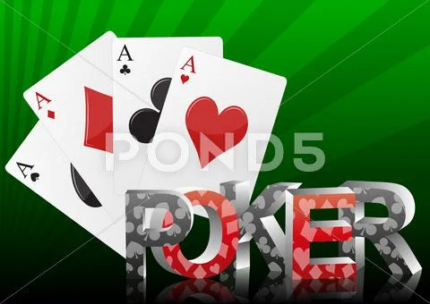 Poker card Stock Illustration