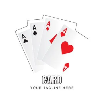 Poker card vector illustration Illustrazione stock