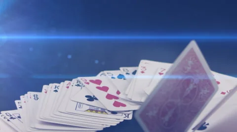 Poker cards Stock Footage 60984619