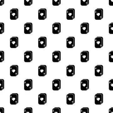 Poker cards pattern vector seamless Stock Illustration