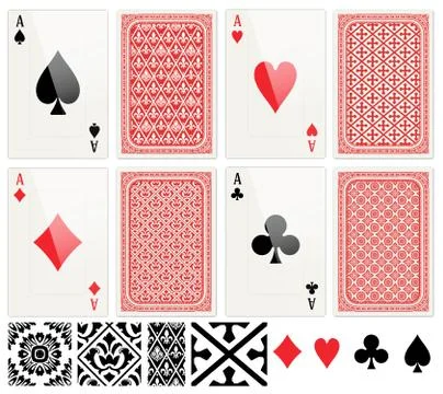 Poker Cards set. Vector illustration. Stock Illustration