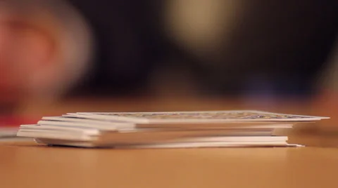 Poker cards on the table 스톡 동영상 37032670