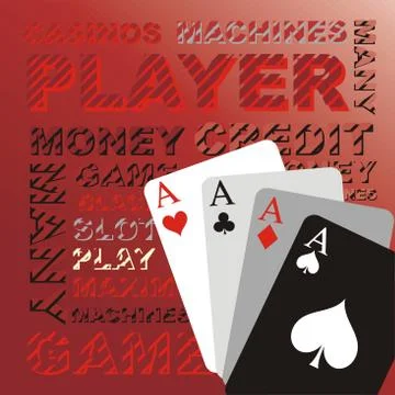 Poker cards, vector graphics イラスト素材
