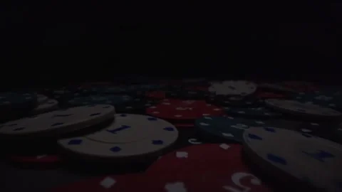 Poker-Chip-Gambling-Atmosphere Stock Footage 313979797