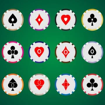 Poker chips 07 Stock Illustration