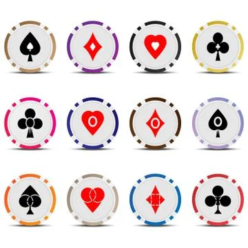 Poker chips 08 Stock Illustration