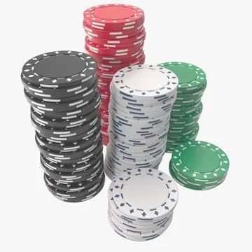 Poker Chips 3D Model