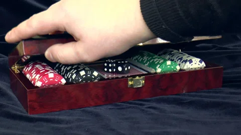 Poker Chips and dice Stock Footage 36048040