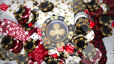 Poker Chips Background Stock Footage 231226996