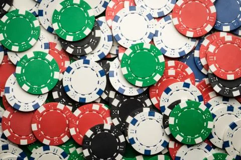 Poker chips background Stock Photos
