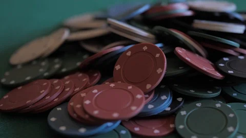 Poker chips casino 4k Stock Footage 101033227
