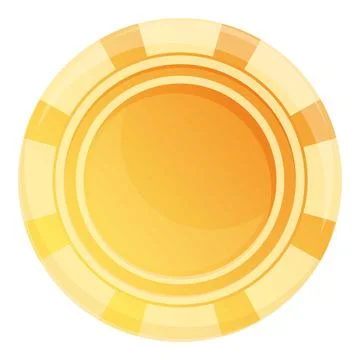 Poker chips icon cartoon vector. Casino bar Stock Illustration
