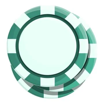 Poker chips icon cartoon vector. Casino jack Stock Illustration