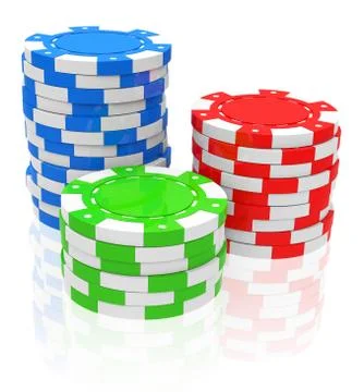 The poker chips Stock Illustration