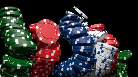 Poker chips Stock Illustration